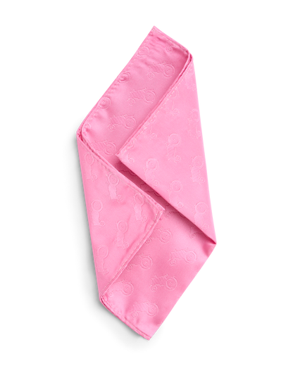 Pink all over tractor hankie