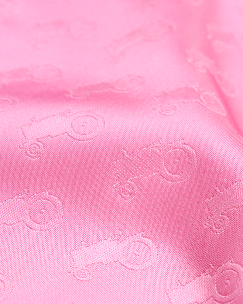 Pink all over tractor hankie