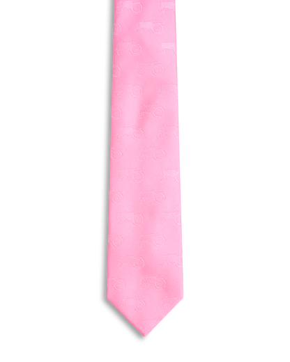 Pink all over tractor tie