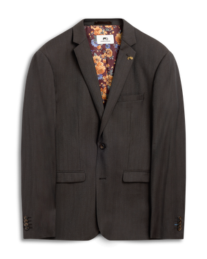 Pinstripe Brown Jacket S