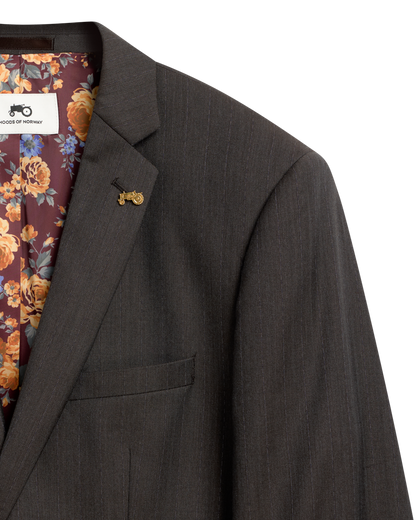 Pinstripe Brown Jacket R
