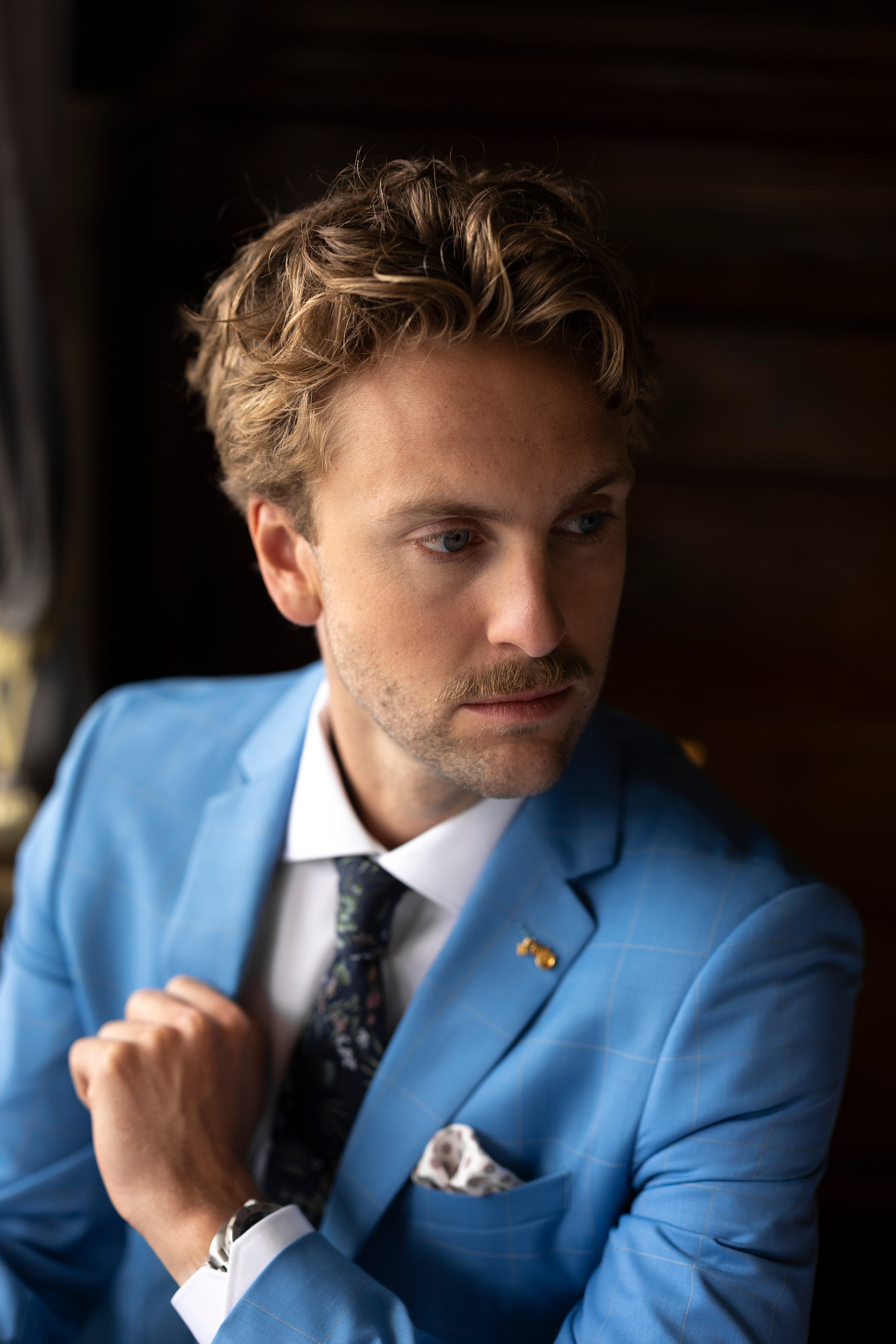 Bold Blue Check Jacket