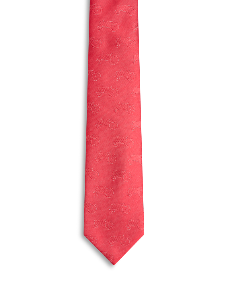 Red all over tractor tie