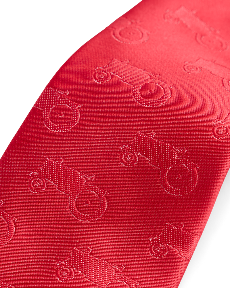 Red all over tractor tie