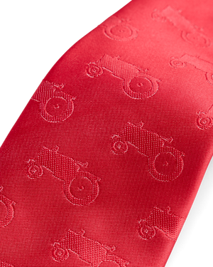 Red all over tractor tie