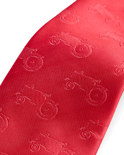 Red all over tractor tie