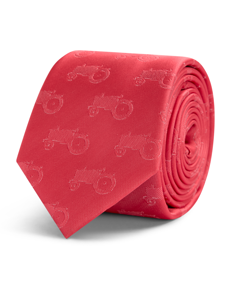 Red all over tractor tie