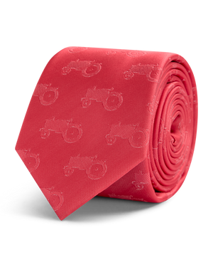 Red all over tractor tie