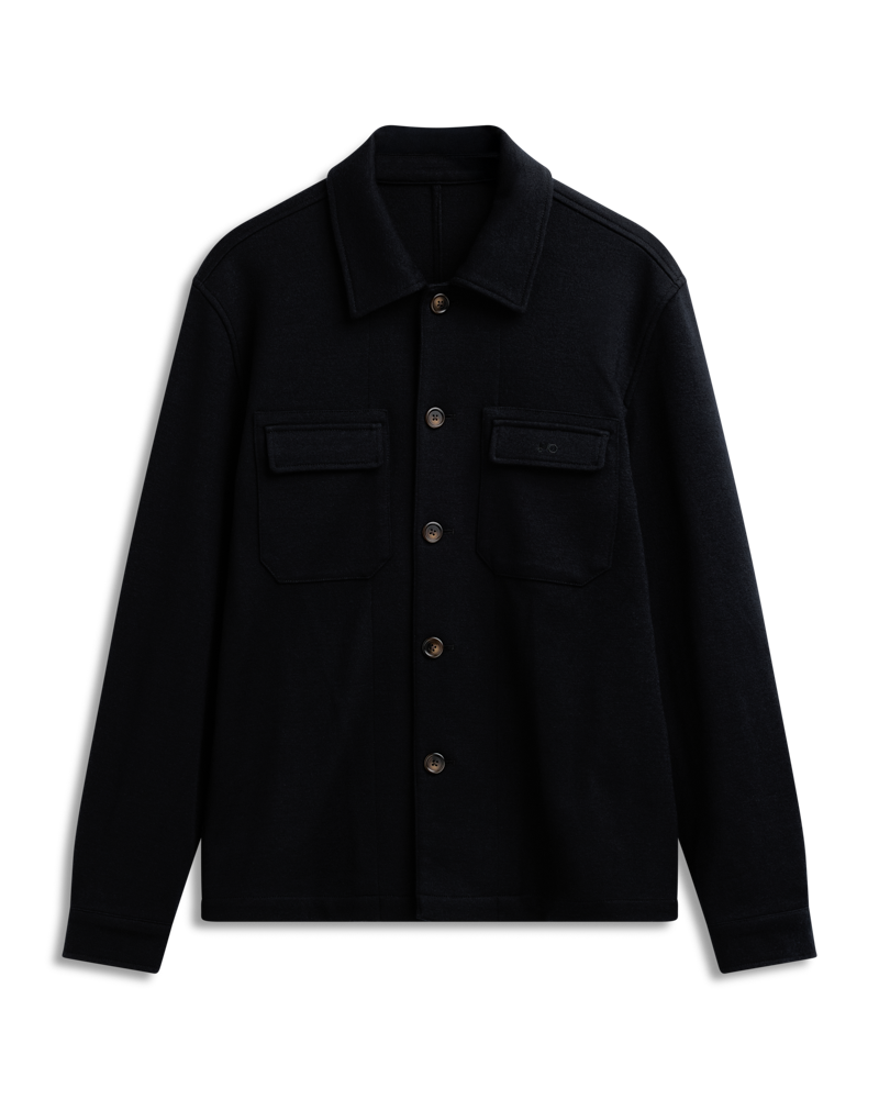 Shirt Jacket Knit Navy