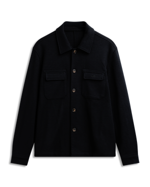 Shirt Jacket Knit Navy