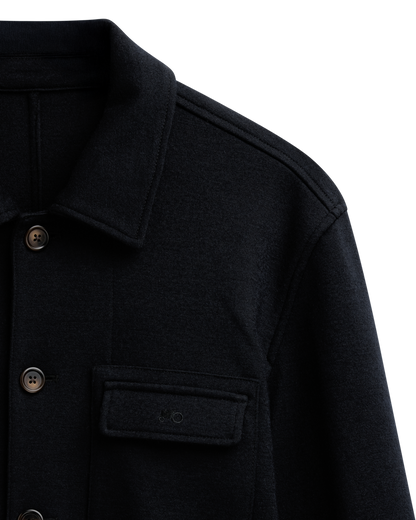 Shirt Jacket Knit Navy