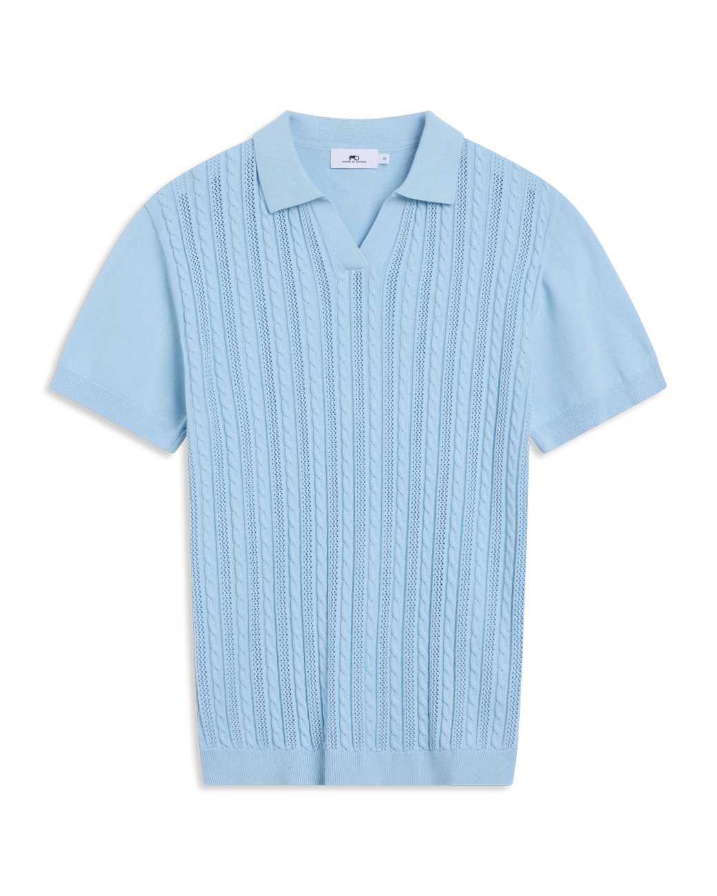 Strikket v-hals polo