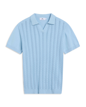 Strikket v-hals polo