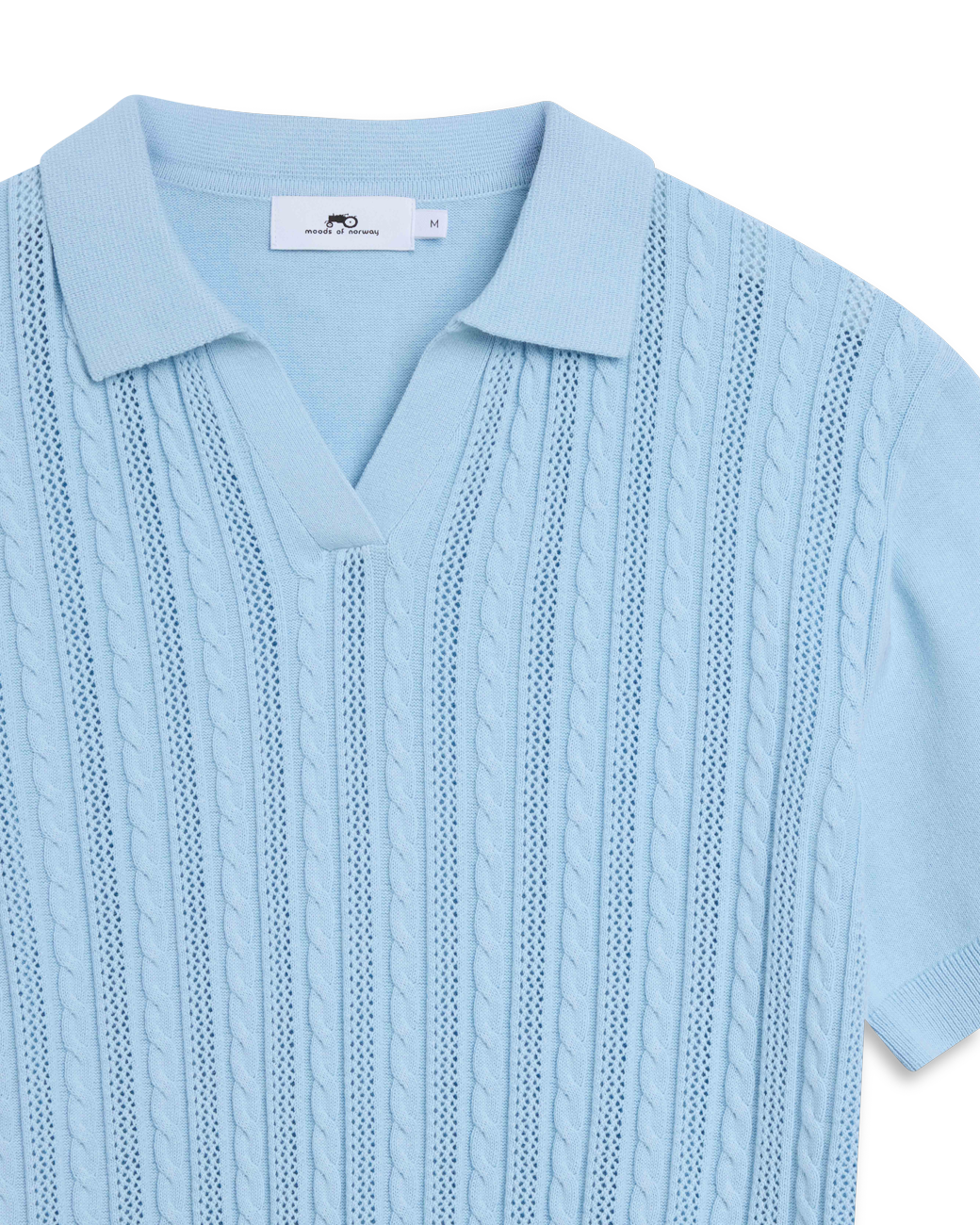Strikket v-hals polo