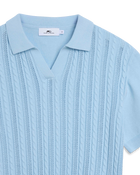Strikket v-hals polo