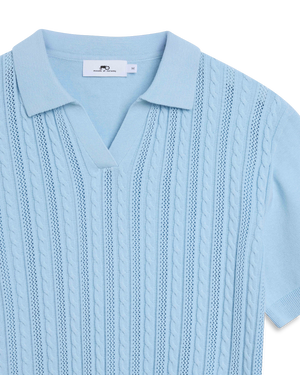 Strikket v-hals polo