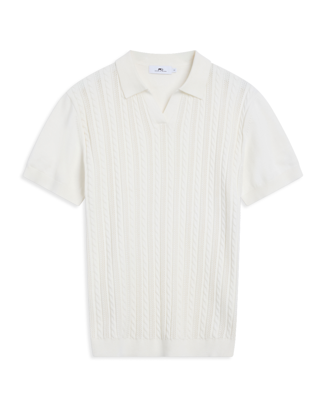 Strikket v-hals polo