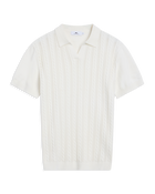 Strikket v-hals polo
