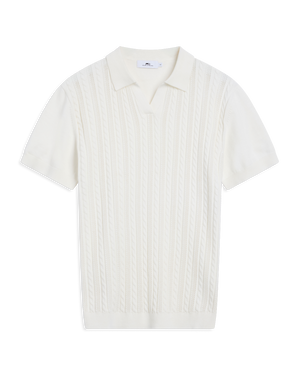 Strikket v-hals polo