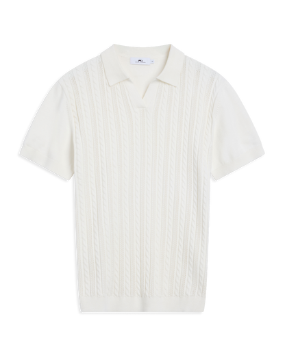 Strikket v-hals polo
