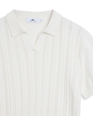 Strikket v-hals polo