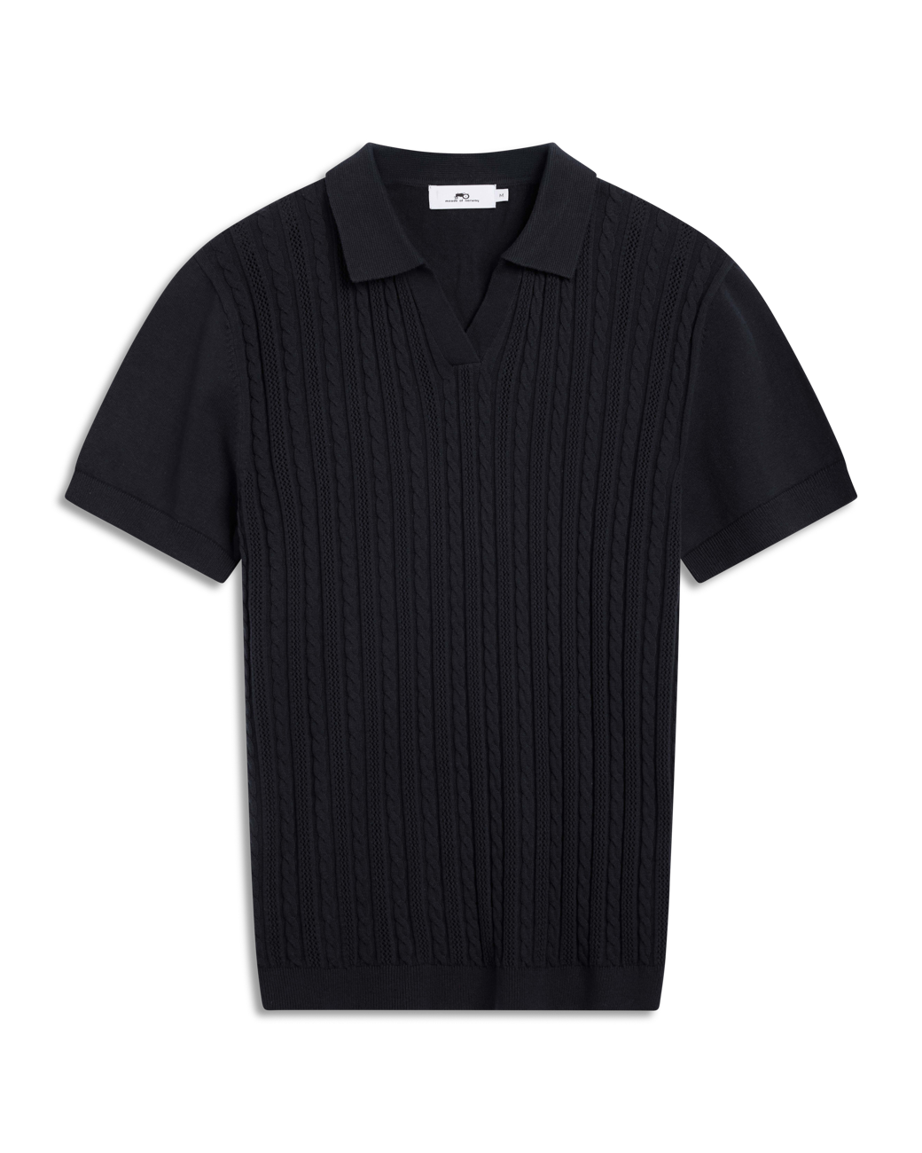 Strikket v-hals polo