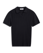 Strikket v-hals polo