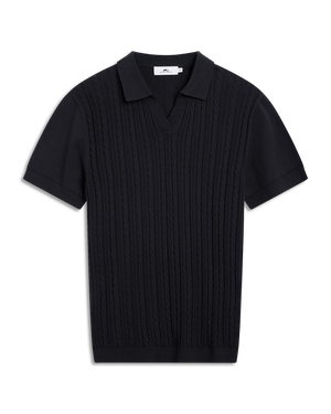 Strikket v-hals polo