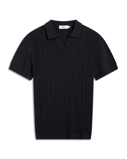 Strikket v-hals polo