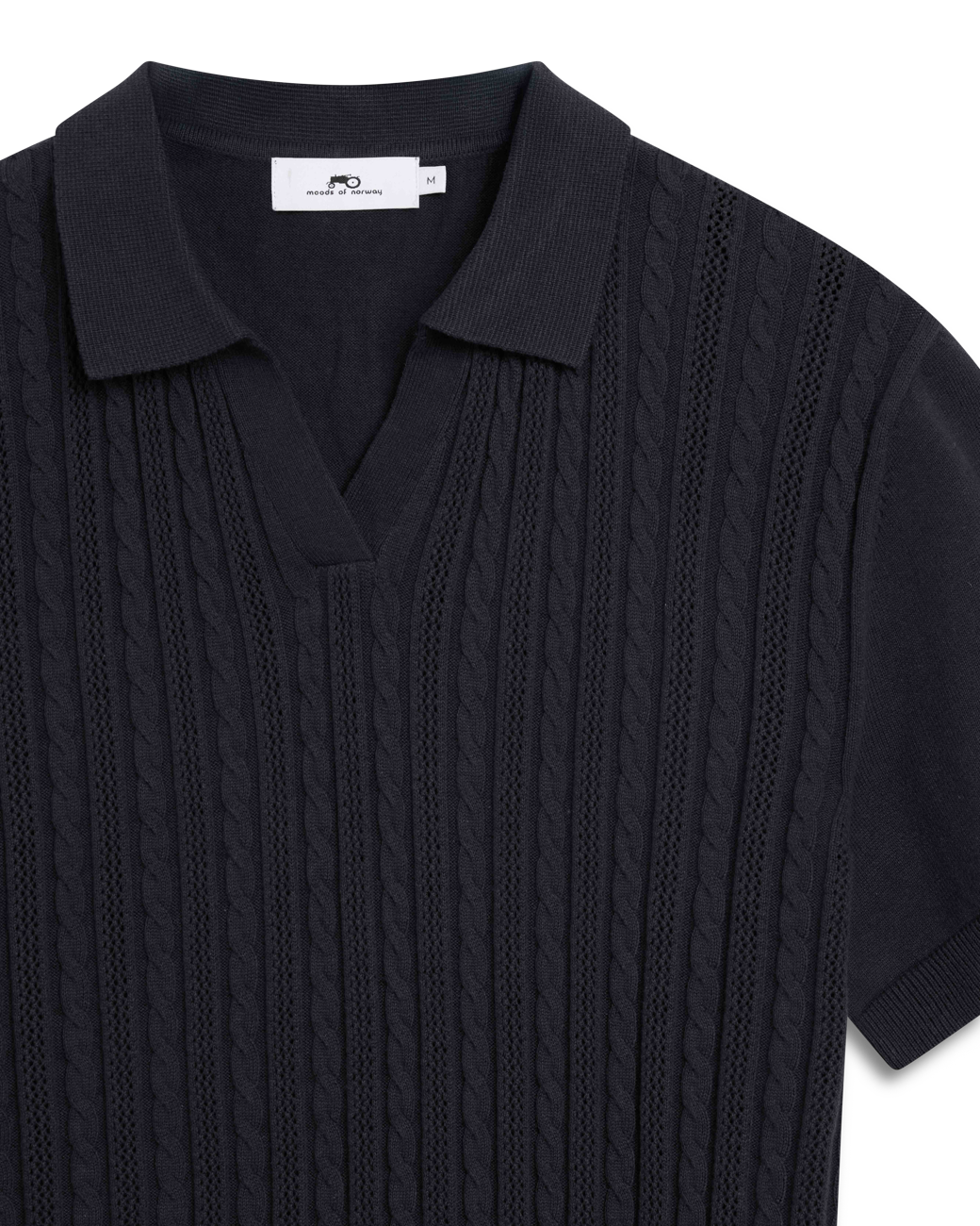 Strikket v-hals polo