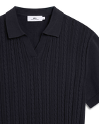 Strikket v-hals polo