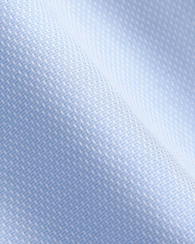 White Dots Blue Shirt R