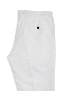 White Jaquard Pant
