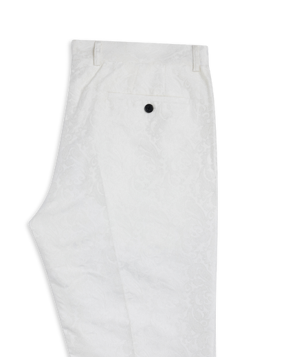 White Jaquard Pant