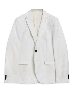 White Jaquard Jacket