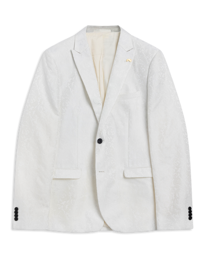 White Jaquard Jacket