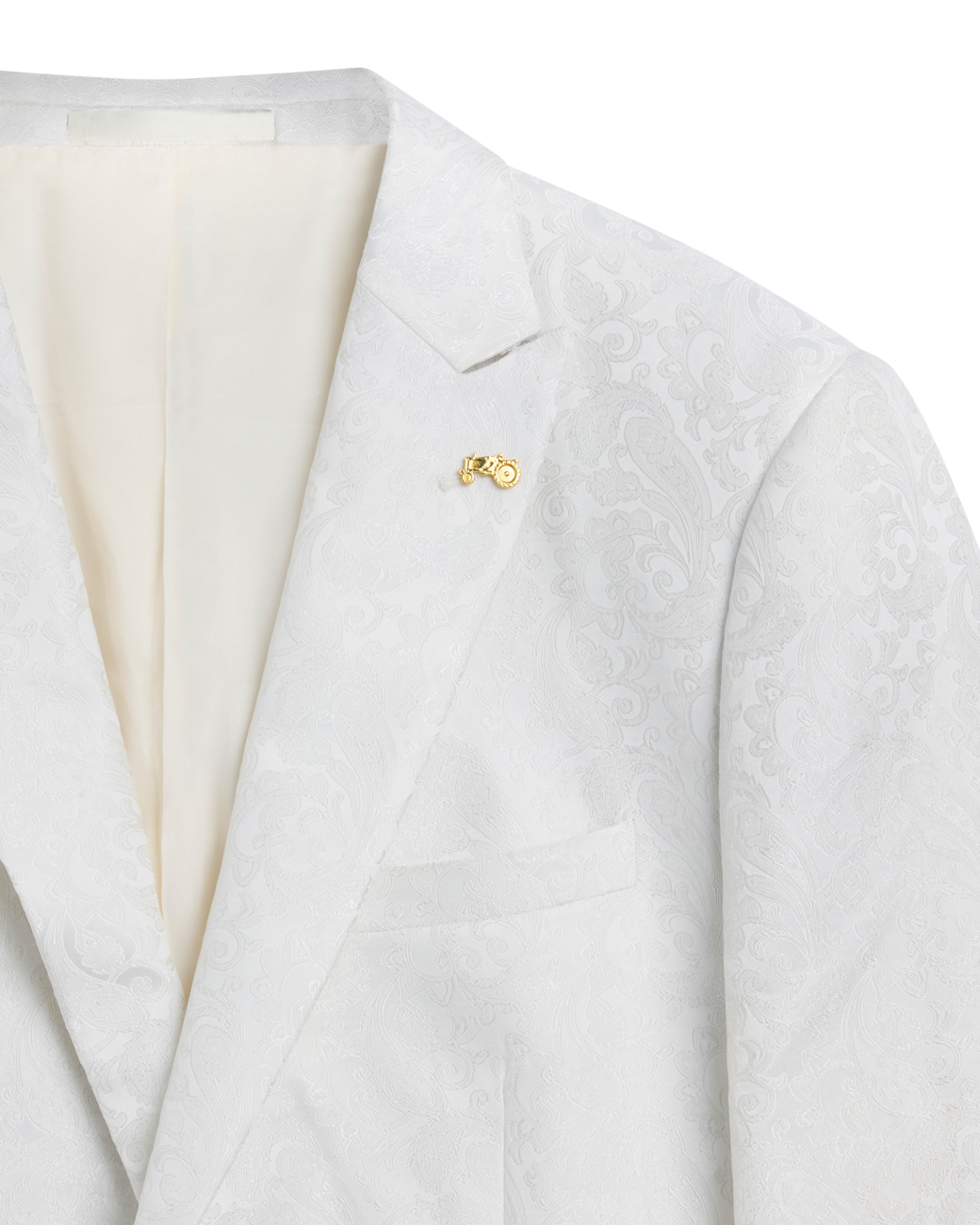 White Jaquard Jacket