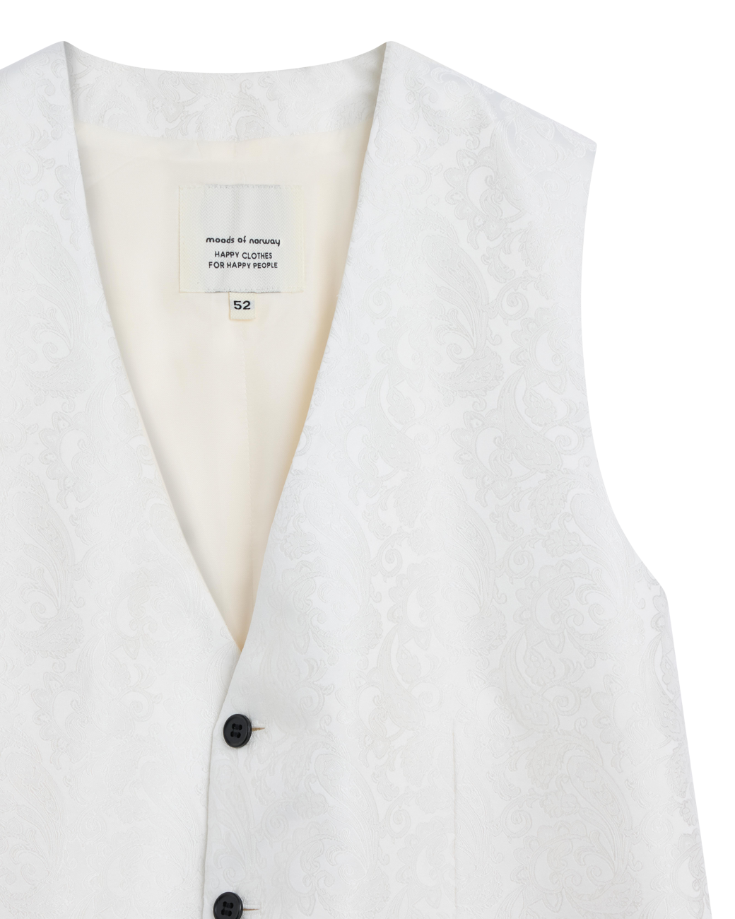 White Jaquard Vest
