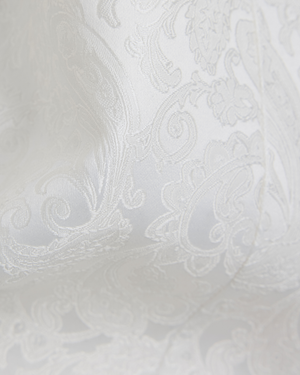White Jaquard Vest