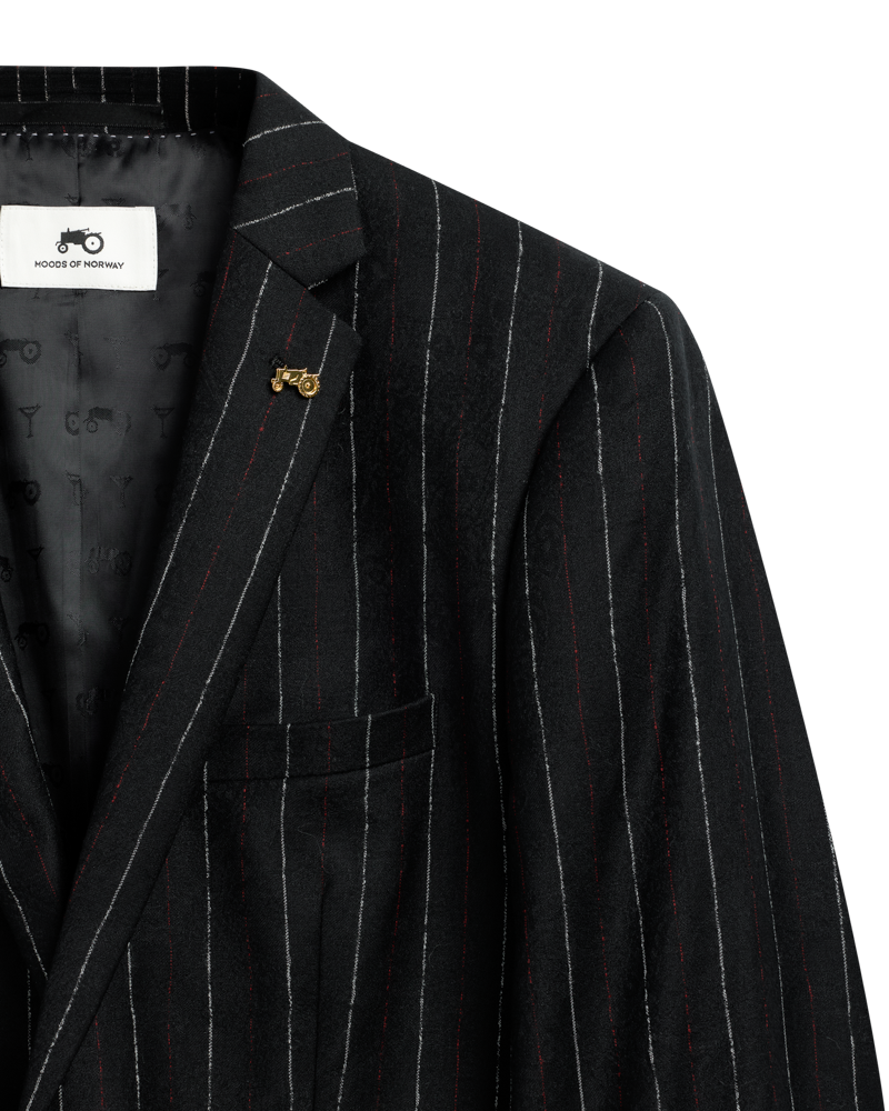 White Red Stripe Jacket S