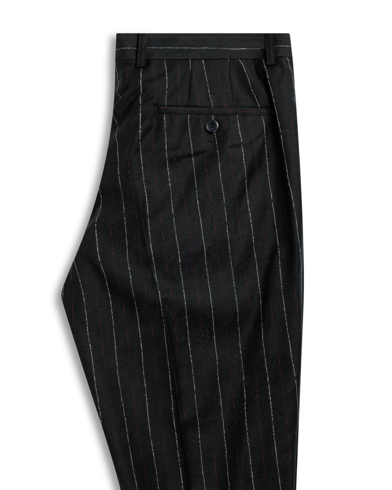 White Red Stripe Pant